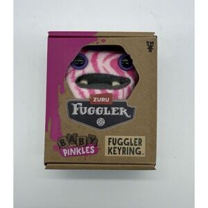 FUGGLER Baby Pinkles Keyring‎ WIDE EYED WEIRDO Key Chain Plush Clip NEW